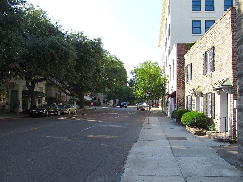 A walkable, tree-lined Lowcountry street near Nexton